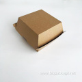 Custom Corrugated Carboard Paper Brown Burger Box